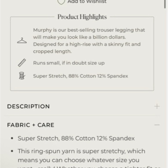 Frank & Eileen Murphy Billion Dollar Pant - Picture 3 of 6